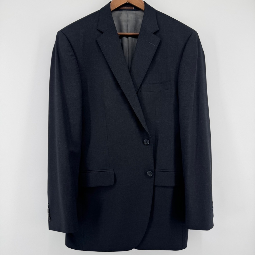Peter Millar Blazer Mens 44T Charcoal Grey Wool Aqua Nanoluxe 2-Button Jacket